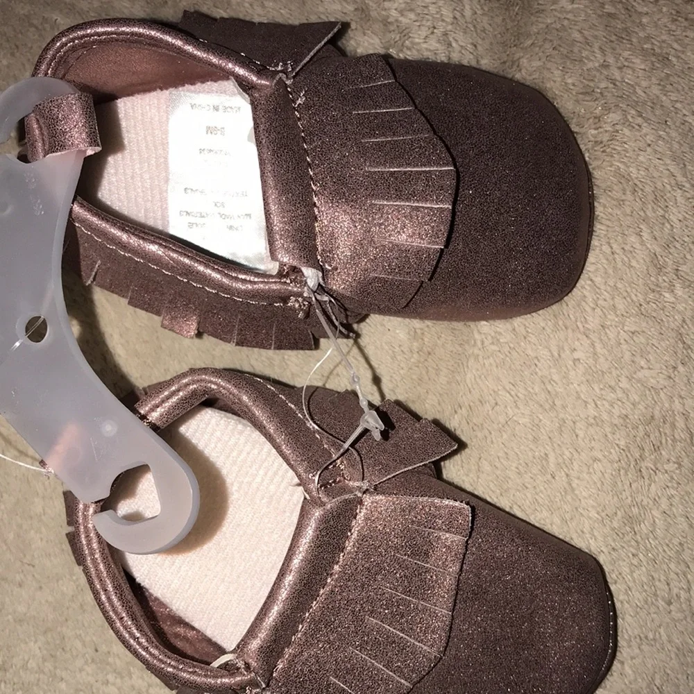 Pink sparkly 6-9 months Mocassins Target New